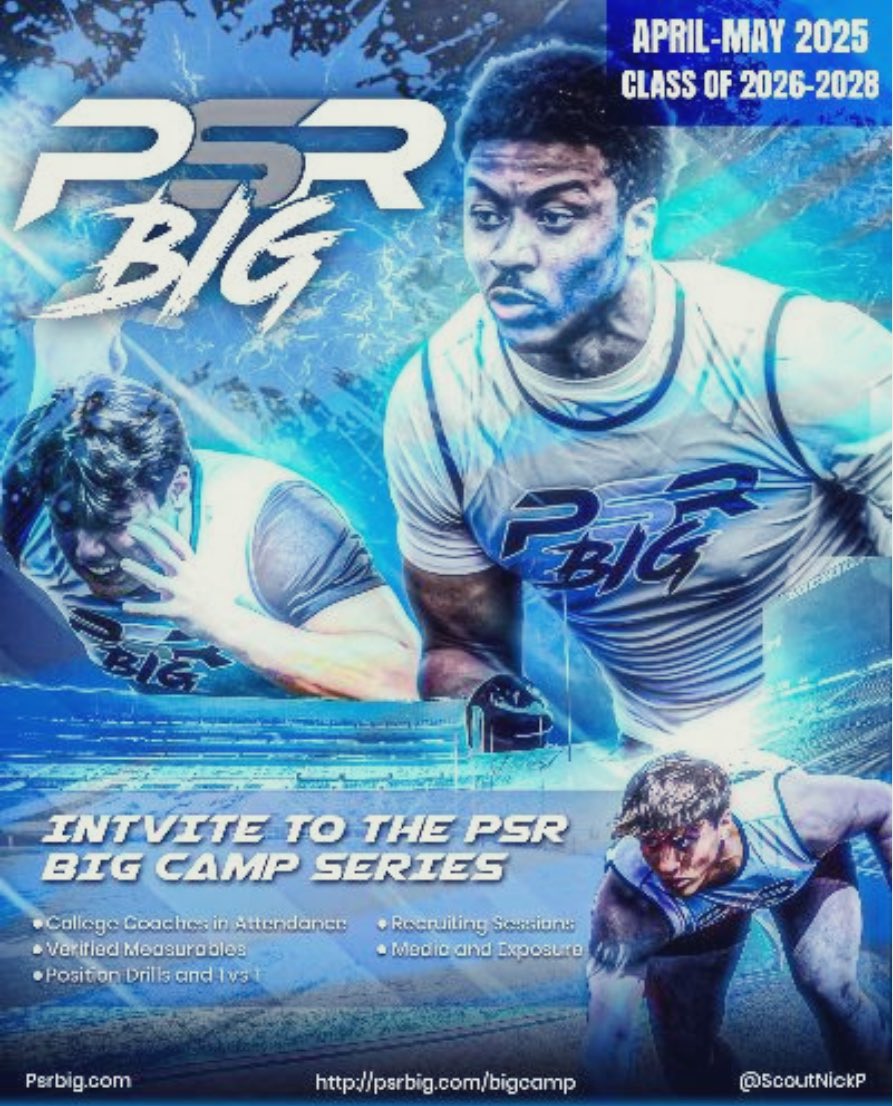 Thank you <a href="/ScoutNickP/">Coach Nick Pennisi</a> for the personal invite to the PSR big camp invite.