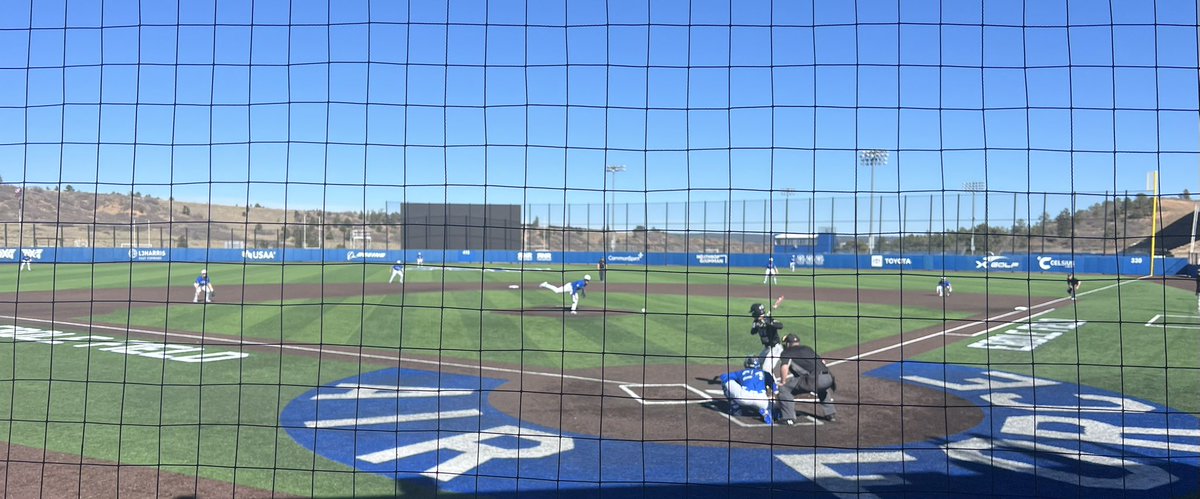 First pitch in Game 1 as <a href="/ArmyWP_Baseball/">Army Baseball</a> takes on <a href="/AF_Baseball/">Air Force Baseball</a> in a 3-game weekend series. #GoArmy
