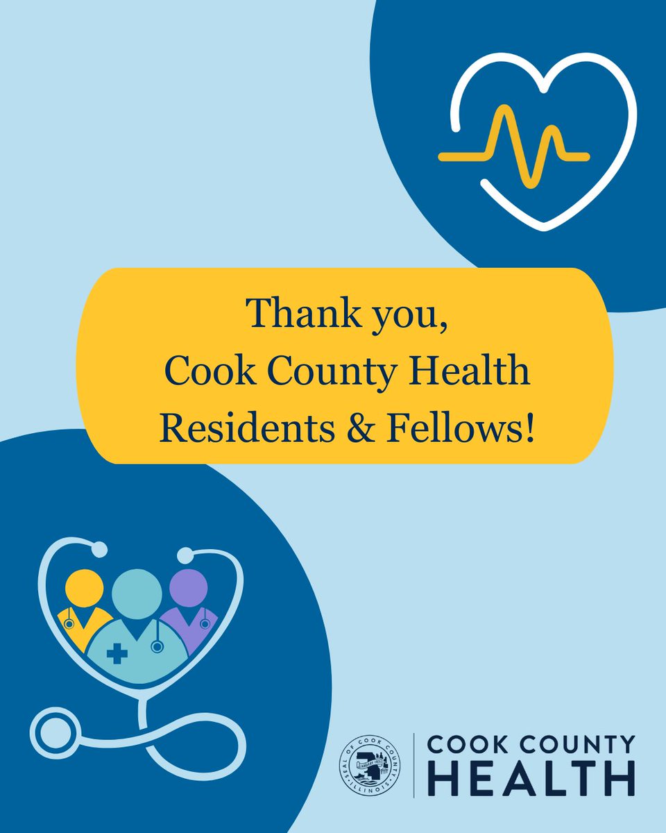 Cook County Health (@cookctyhealth) on Twitter photo Today, CCH celebrates our exceptional residents and fellows. Your hard work and dedication are critical to our mission, and you positively impact the lives of our patients and the communities we serve. We are proud to work with you. #NationalThankAResidentAndFellowDay Today, CCH celebrates our exceptional residents and fellows. Your hard work and dedication are critical to our mission, and you positively impact the lives of our patients and the communities we serve. We are proud to work with you. #NationalThankAResidentAndFellowDay