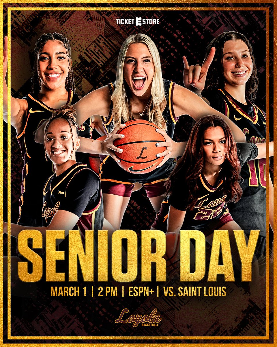 Loyola Women's Basketball (@ramblerswbb) on Twitter photo This oneβs for our seasoned veterans π₯²π΅
π <a href="/SaintLouisWBB/">Saint Louis WBB</a>
πΊ tinyurl.com/24vof2wg
π tinyurl.com/24y2v8jr
ποΈ rb.gy/21pcgu
π€ <a href="/ticketestore/">ticketestore</a>
β° 2 PM This oneβs for our seasoned veterans π₯²π΅
π <a href="/SaintLouisWBB/">Saint Louis WBB</a>
πΊ tinyurl.com/24vof2wg
π tinyurl.com/24y2v8jr
ποΈ rb.gy/21pcgu
π€ <a href="/ticketestore/">ticketestore</a>
β° 2 PM