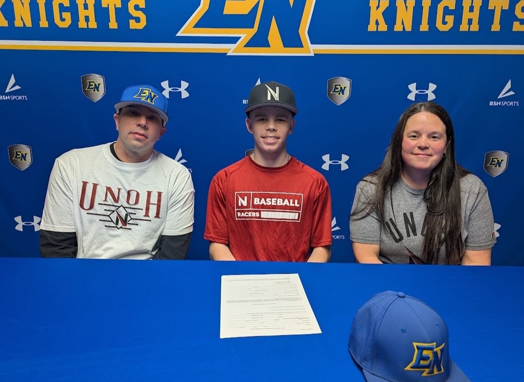 East Noble Baseball (@coachdesmonds) on Twitter photo Congratulations to
Jordan Borders- Jackson
Parker Kerr - Northwest Ohio
Brody Pruitt - Spring Arbor
Cole Strick - Huntington
On signing to play at the next level! Excited for the opportunity you guys have earned!
<a href="/JordanBorders10/">Jordan Borders</a> <a href="/ParkerKerr03/">Parker Kerr</a> <a href="/Colestrick1/">Cole strick</a> <a href="/brody_pruitt27/">Brody Pruitt</a> Congratulations to
Jordan Borders- Jackson
Parker Kerr - Northwest Ohio
Brody Pruitt - Spring Arbor
Cole Strick - Huntington
On signing to play at the next level! Excited for the opportunity you guys have earned!
<a href="/JordanBorders10/">Jordan Borders</a> <a href="/ParkerKerr03/">Parker Kerr</a> <a href="/Colestrick1/">Cole strick</a> <a href="/brody_pruitt27/">Brody Pruitt</a>