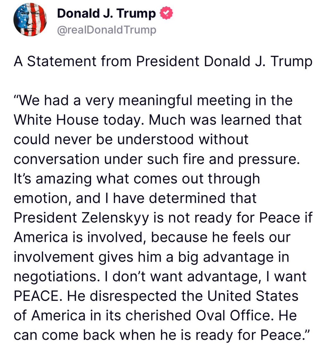 RepStefanik's tweet image. President Trump will ALWAYS stand up for the American people - especially in the Oval Office. 

Peace through strength is back on the world stage because of President Trump’s bold and strong leadership.

@POTUS @realDonaldTrump @WhiteHouse