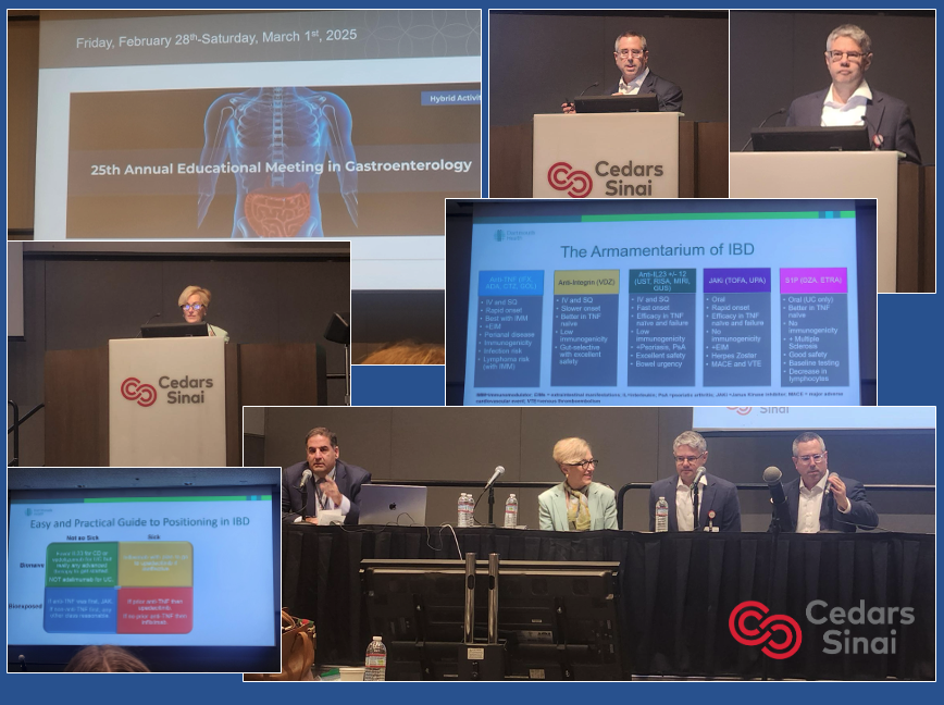 IBD at Cedars-Sinai (@ibdcedarssinai) on Twitter photo 25th Annual Educational Meeting in GI <a href="/IBDCedarsSinai/">IBD at Cedars-Sinai</a> <a href="/ibddocmaria/">Maria T. Abreu</a> <a href="/GilMelmedMD/">Gil Y. Melmed, MD, MS</a>. Morning session focused on IBD treatment with Corey Siegel summarizing positioning of advanced therapies in CD and UC. 25th Annual Educational Meeting in GI <a href="/IBDCedarsSinai/">IBD at Cedars-Sinai</a> <a href="/ibddocmaria/">Maria T. Abreu</a> <a href="/GilMelmedMD/">Gil Y. Melmed, MD, MS</a>. Morning session focused on IBD treatment with Corey Siegel summarizing positioning of advanced therapies in CD and UC.