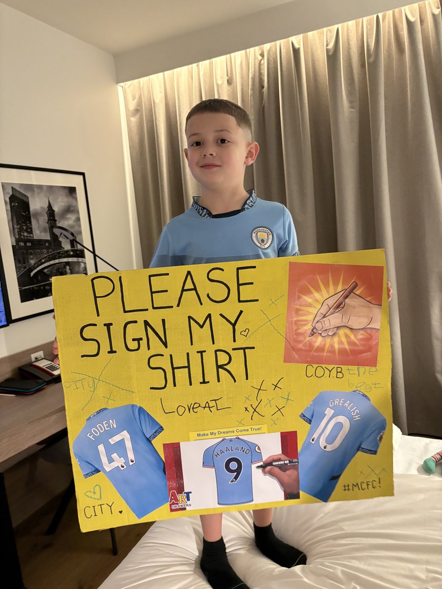 All ready for tomorrow 🤞⚽️💙 <a href="/PhilFoden/">Phil Foden</a> <a href="/JackGrealish/">Jack Grealish</a> <a href="/ErlingHaaland/">Erling Haaland</a> <a href="/ManCity/">Manchester City</a> <a href="/ManCityHelp/">Man City Fan Support</a>