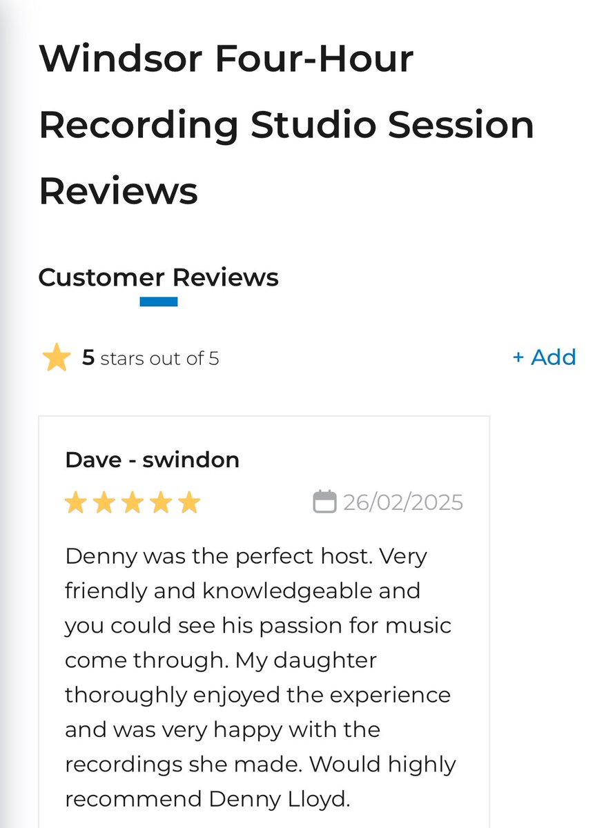 PutOutPro's tweet photo. Another great review from an Experience Days customer 🙏🎤🎙️ @experiencedays https://t.co/M2fUyJZFqk