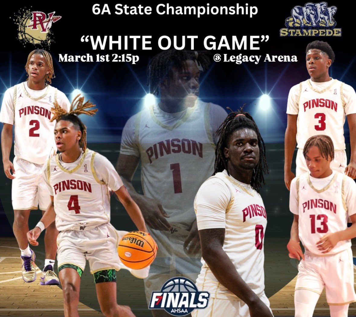 Pinson Valley High School (@pvhigh) on Twitter photo Be sure to wear white when you come out to support your Indians! 2:15 pm tomorrow at <a href="/LegacyArena/">Legacy Arena</a>.
<a href="/JEFCOED/">Jefferson County Schools</a> Be sure to wear white when you come out to support your Indians! 2:15 pm tomorrow at <a href="/LegacyArena/">Legacy Arena</a>.
<a href="/JEFCOED/">Jefferson County Schools</a>