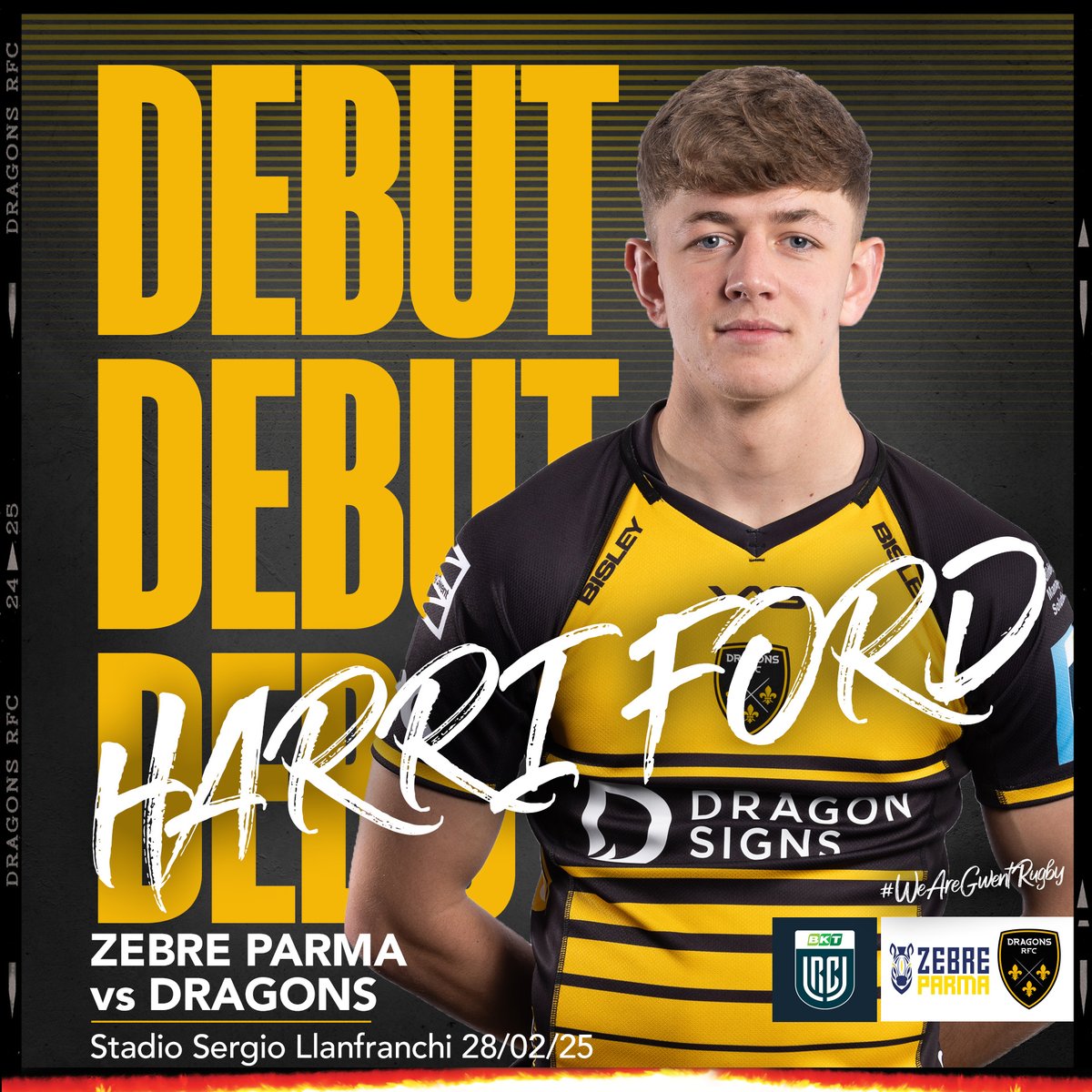 75' It's a Dragon's debut for <a href="/saintsrugby_/">Senghenydd RFC 🏉</a> product Harri Ford. 

Llongyfarchiadau Harri 👏

Will Reed departs 👊

#WeAreGwentRugby #ZEBvDRA