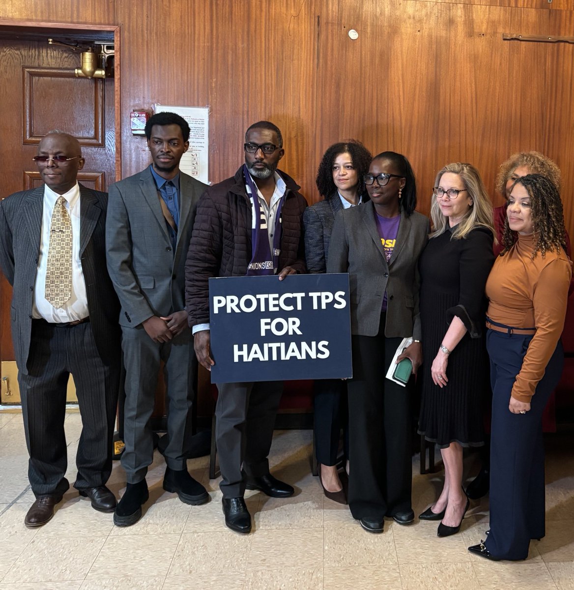 Congresswoman Laura Gillen (@replauragillen) on Twitter photo Today, I was proud to stand alongside <a href="/SolagesNY/">Michaelle C. Solages</a>, Mimi Pierre Johnson of <a href="/ElmontCultureCt/">The Elmont Cultural Center</a>, <a href="/1199SEIU/">1199SEIU💫</a> Members, and Rev. Edy Bichotte at <a href="/BethanyFBC/">Bethany French Baptist Church Elmont</a> in Elmont to announce my new bipartisan legislation to protect TPS for Haitians. 🇭🇹🇺🇸 Today, I was proud to stand alongside <a href="/SolagesNY/">Michaelle C. Solages</a>, Mimi Pierre Johnson of <a href="/ElmontCultureCt/">The Elmont Cultural Center</a>, <a href="/1199SEIU/">1199SEIU💫</a> Members, and Rev. Edy Bichotte at <a href="/BethanyFBC/">Bethany French Baptist Church Elmont</a> in Elmont to announce my new bipartisan legislation to protect TPS for Haitians. 🇭🇹🇺🇸
