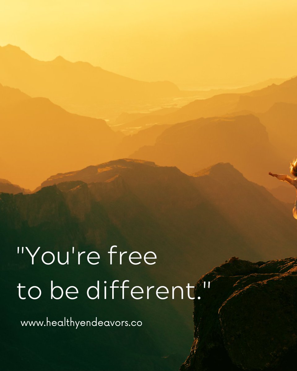 RebeccaGassett's tweet image. You Are Free to Be Different
healthyendeavors.co 
#different #DifferentHere #differentworld #differentnotless #differentisbeautiful #differentisokay #free #freedom