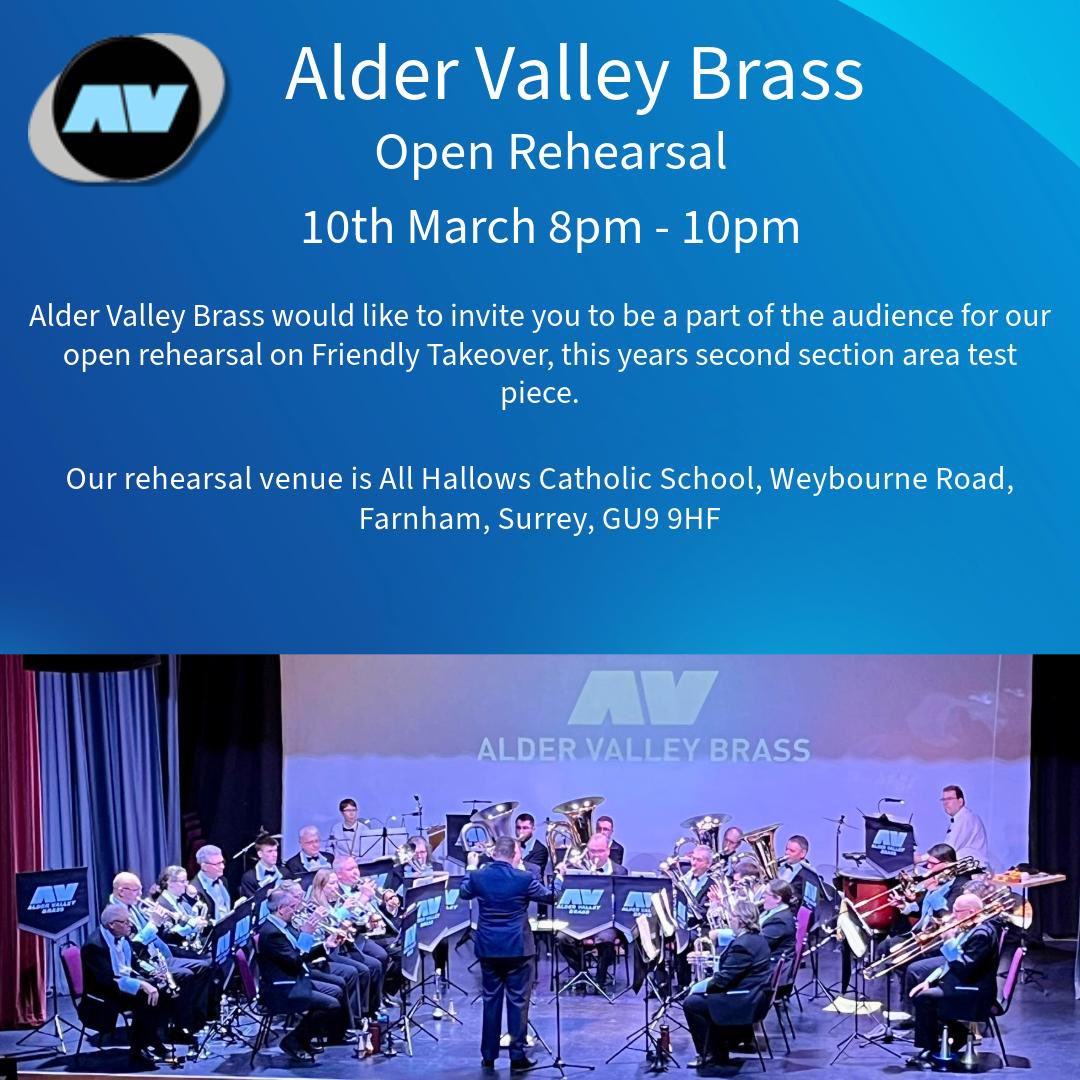 Come along to our Open Evening. <a href="/BrassBandsEng/">Brass Bands England</a> <a href="/farnhamherald/">Farnham Herald</a> #farnham #aldershot #guildford #godalming