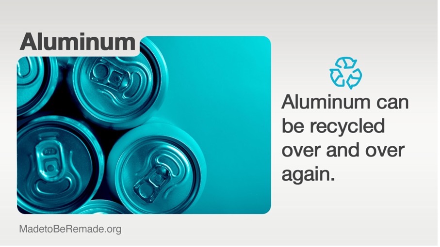 WABevAssn's tweet photo. Our beverage cans aren’t meant to be waste. Aluminum is 100% recyclable, which means our cans can be remade into new ones, which can prevent them from ending up landfills or the environment. More: https://t.co/as5JE5oQHp https://t.co/4YLlLEH0Bh