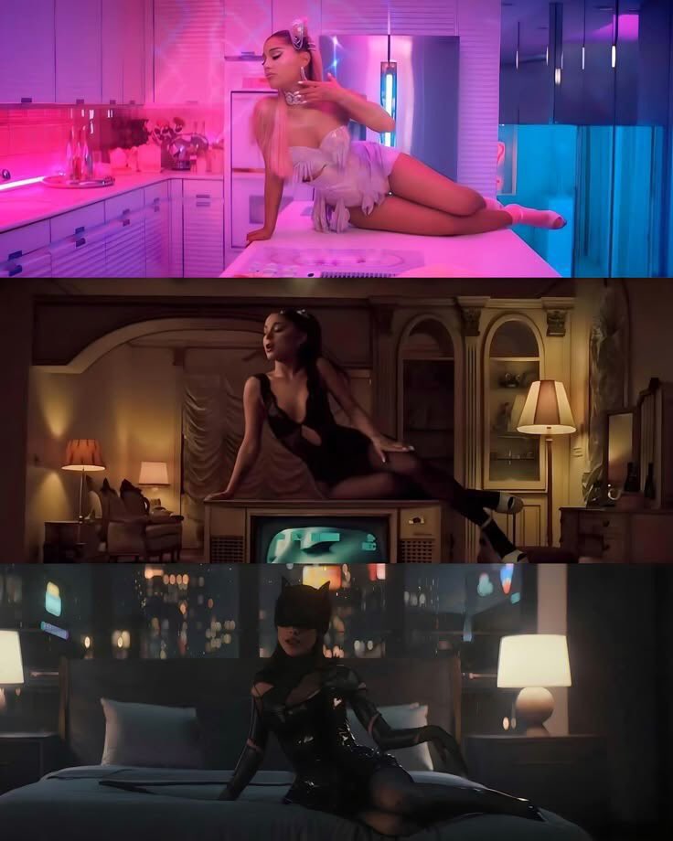 Ariana Grande pose with each era is insane:

2019- 7 Rings
2020- 34 + 35 
2024- The Boy is Mine