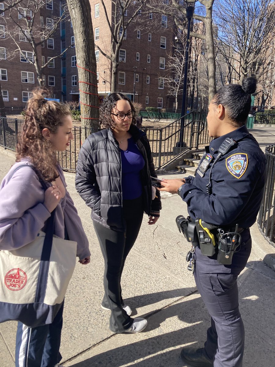 A domestic violence outreach was conducted by our DV unit in St. Nick houses in an effort to spread awareness and offer resources and support.
