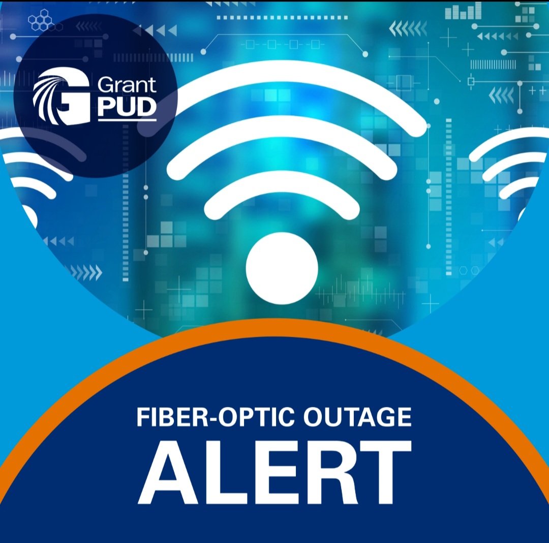 Fiber-optic service remains out to customers north of Soap Lake, after a tree-trimming crew accidentally sliced a cable. Repairs are underway but time-consuming. Service will likely be out until 8 p.m.
-------------
El servicio de fibra óptica continúa sin servicio para los