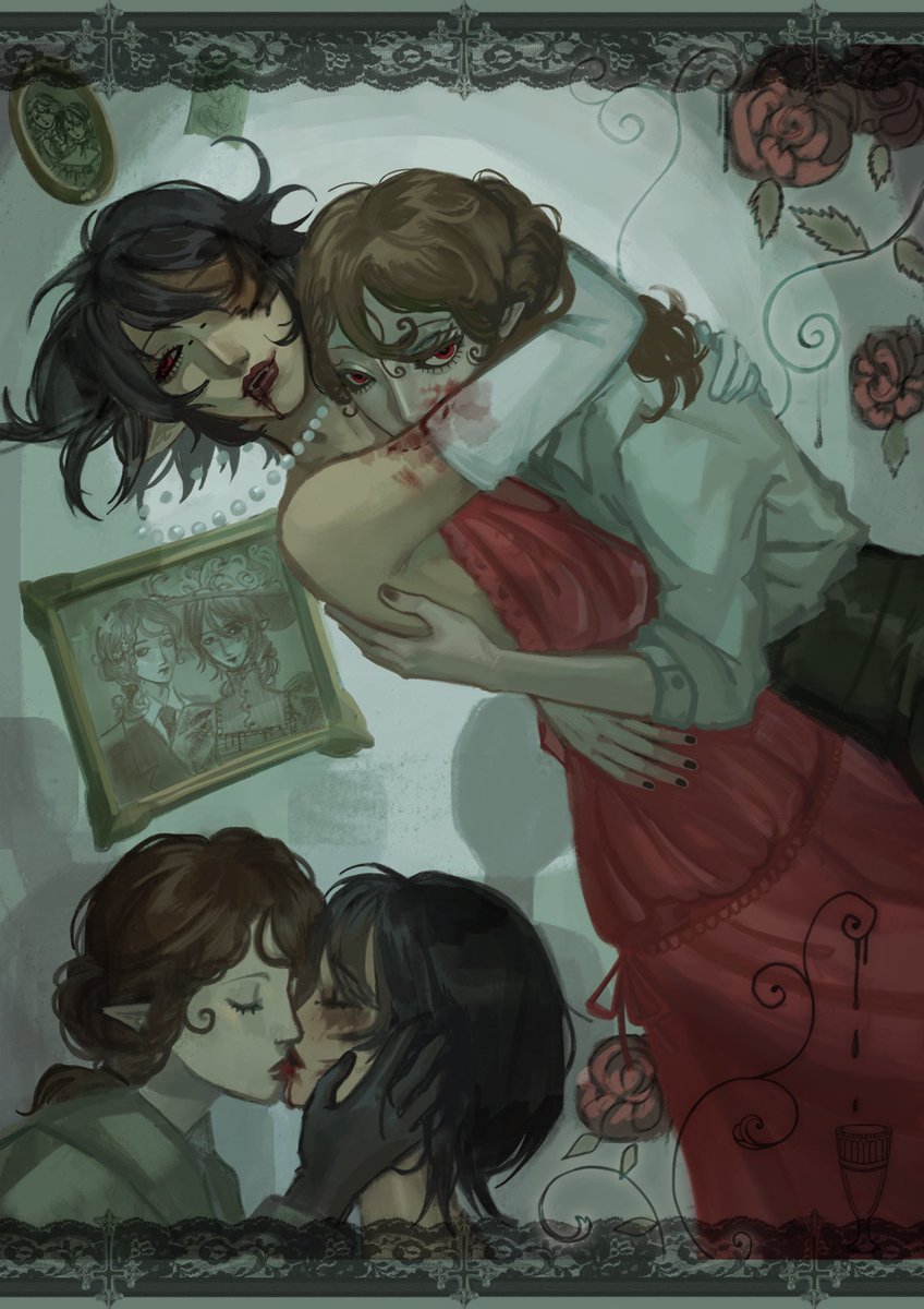 muflierbell's tweet photo. Hello everyone!! 🧛🏻‍♀️I’m so happy that IDV Vampire Zine has finally been released!! ^_^ here’s what I contributed to the zine, everyone did so good!! Go check out their beautiful pieces!! https://t.co/SLwRtcY4Md