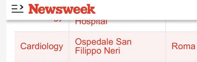 doctstefania's tweet photo. Nel 2024 ancora una volta la Cardiologia del 🏥 San Filippo Neri riconosciuta🔝 l🌍
Complimenti al Direttore Prof Colivicchi e tutta la sua squadra di professionisti che collaborano per un’ #assistenza 🩺di qualità, alla #ricerca 🔬clinica e alle pubblicazioni 📰#scientifiche https://t.co/FDxEOql2TU