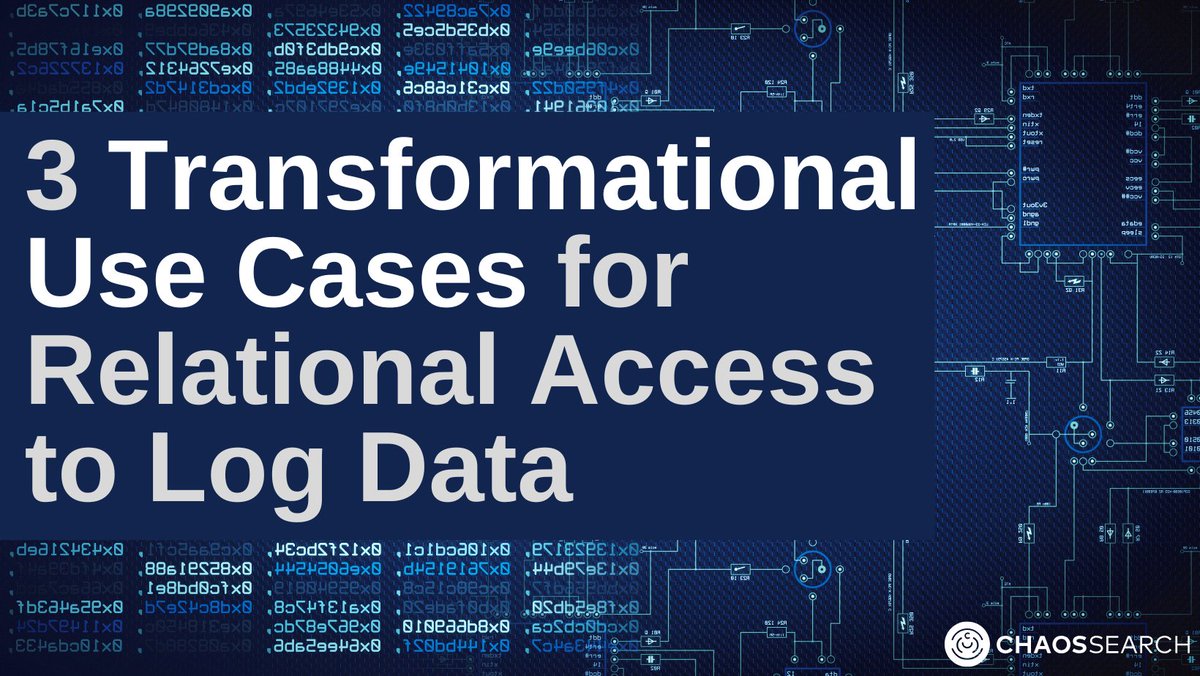 Enabling relational access to log data can help organizations break down data silos, democratize data access, and open up a world of enhanced analytics possibilities for both log analytics and BI users.

Learn more: bit.ly/3ISeQlX