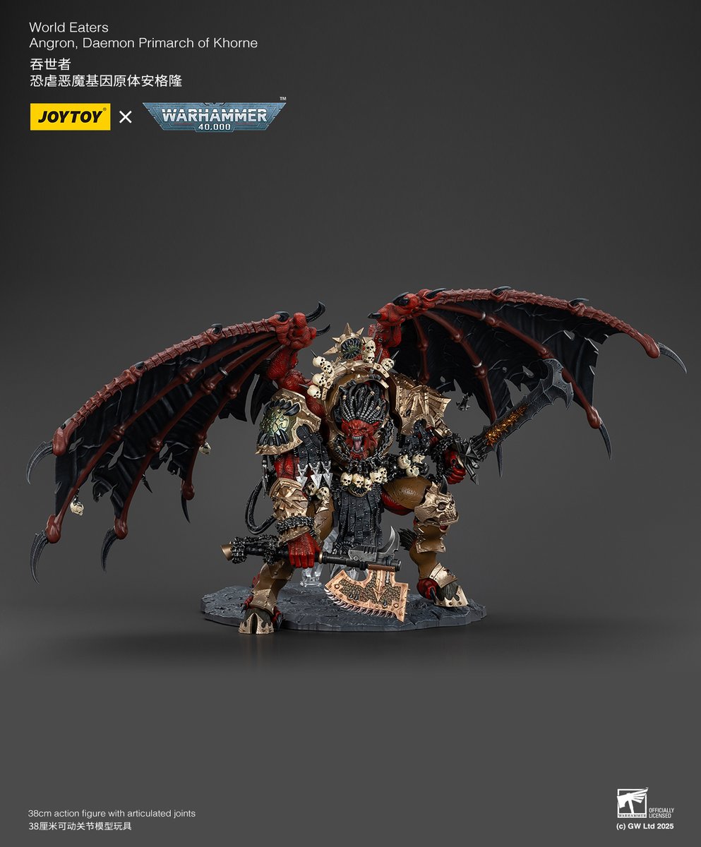 Joytoy_official's tweet photo. World Eaters
Angron, Daemon Primarch of Khorne
#warhammer40k #warhammercommunity #warhammer #joytoy #toyphotography #toy #toyphoto #actionfigure #actionfigures #joytoyactionfigures https://t.co/ilihynk9uA