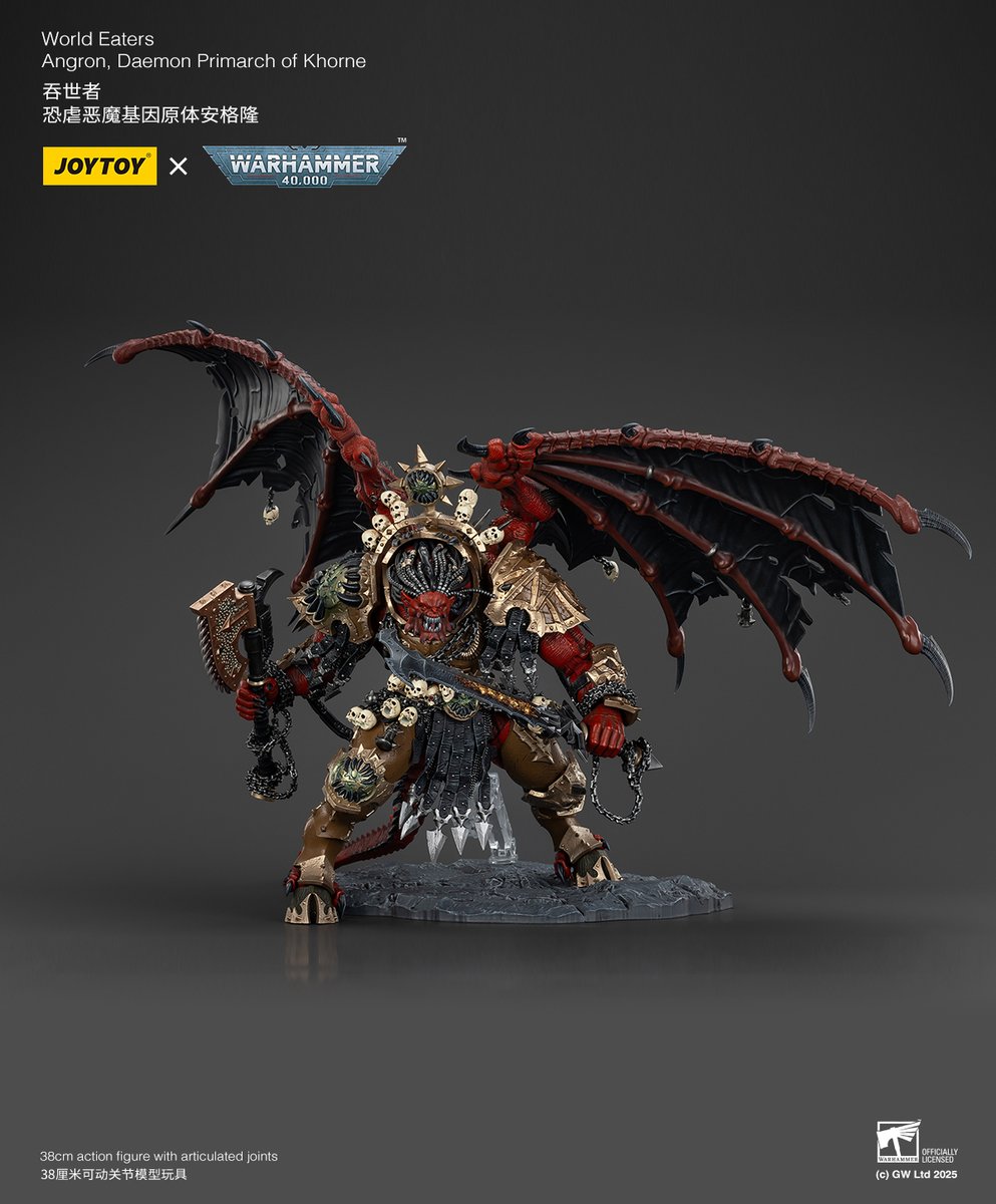 Joytoy_official's tweet photo. World Eaters
Angron, Daemon Primarch of Khorne
#warhammer40k #warhammercommunity #warhammer #joytoy #toyphotography #toy #toyphoto #actionfigure #actionfigures #joytoyactionfigures https://t.co/ilihynk9uA