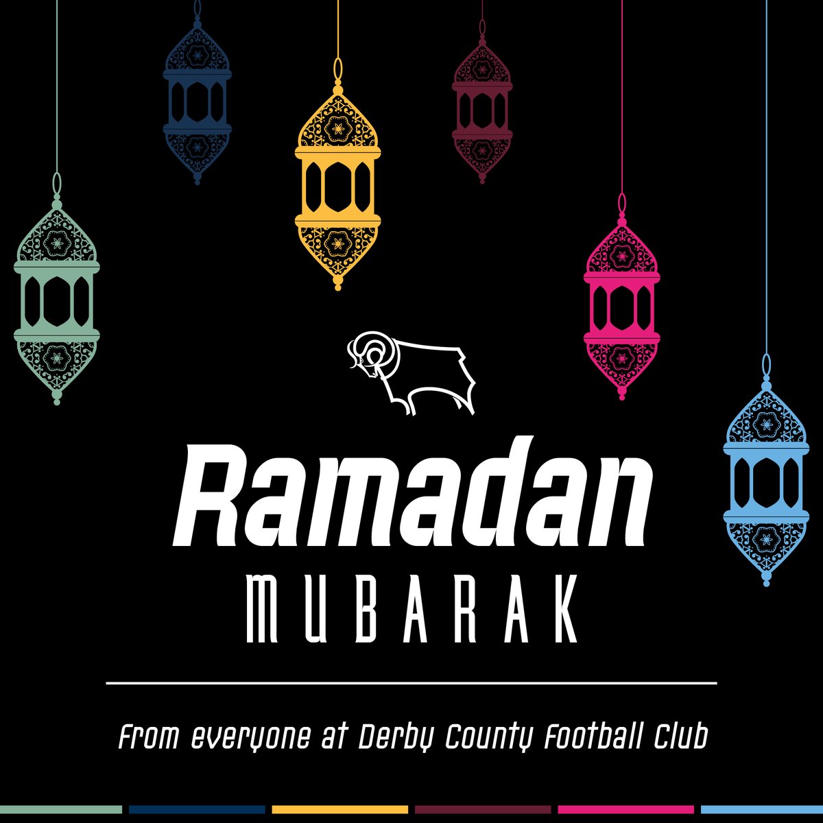 Ramadan Mubarak, from everyone at Derby County Football Club. 🌙