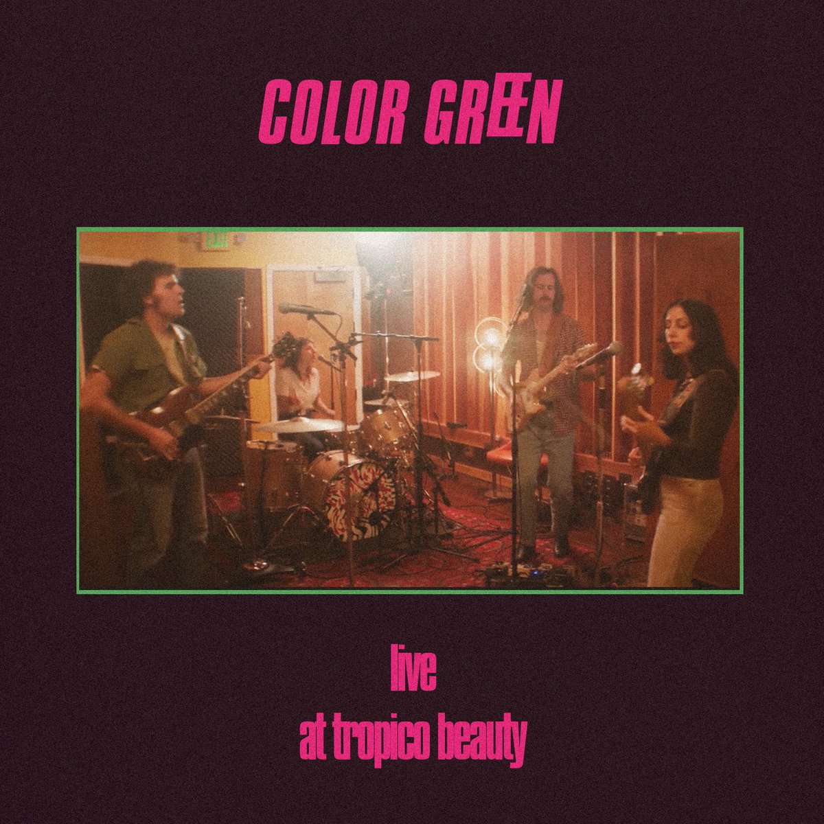 Hi friends ☮️ 

We made a live album @tropico_beauty and are joining up with @bandcamp next Friday, March 7th at 12pm PT for an exclusive listening party. Come hang and shoot the shit while listening to live at tropico beauty!  
RSVP here: colorgreen.bandcamp.com/merch/color-gr…
