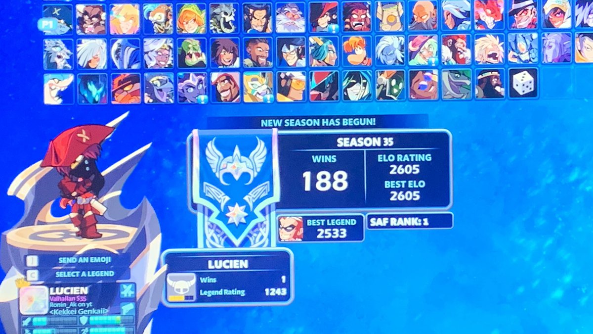 Who am I??!!!!
I AM THE BCX 2028 champion #brawlhalla