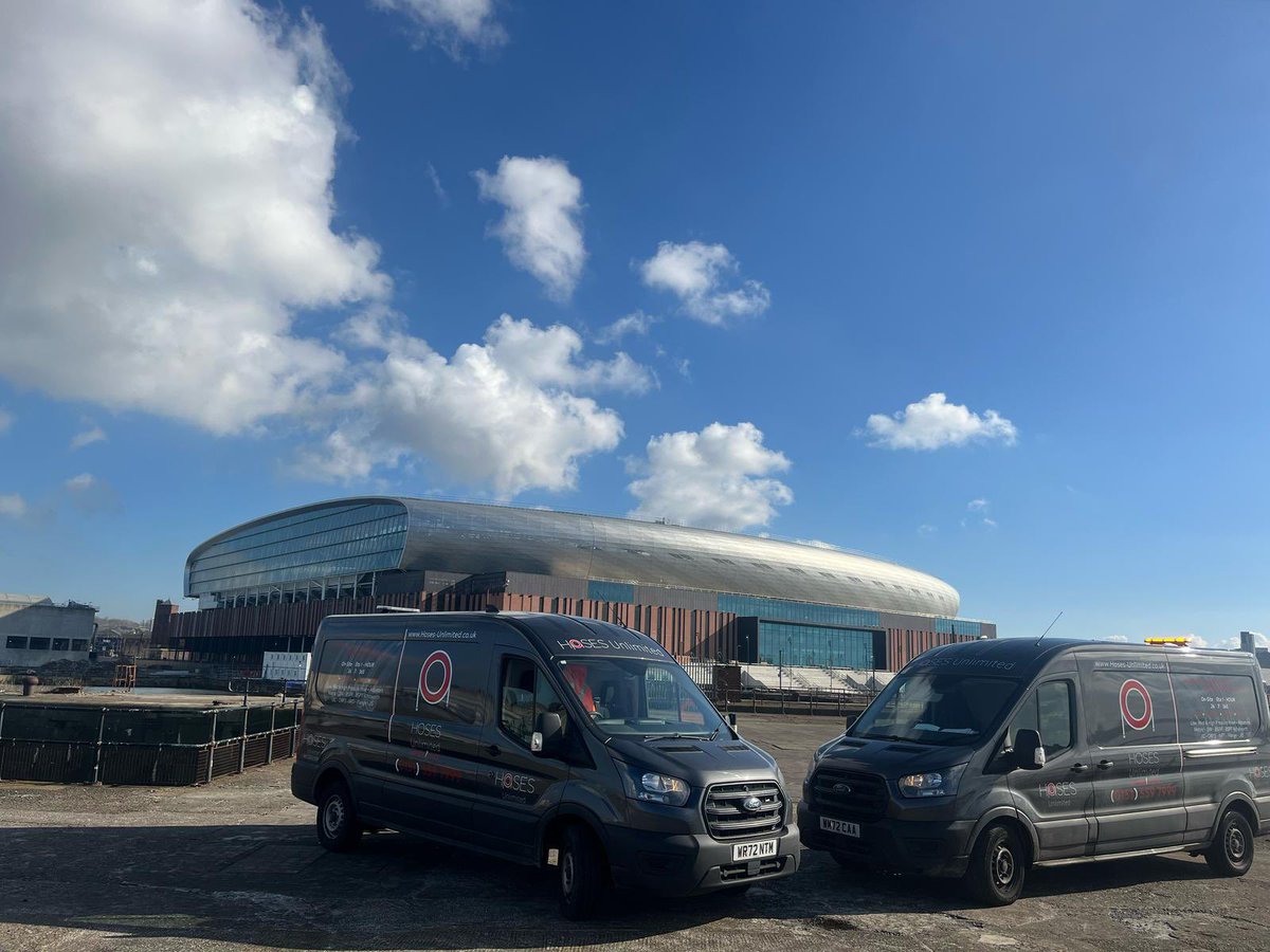HosesUnlimited's tweet photo. Magnificent view of the @EvertonStadium from the river/dock side @Everton 💙 https://t.co/2PBAAfootE