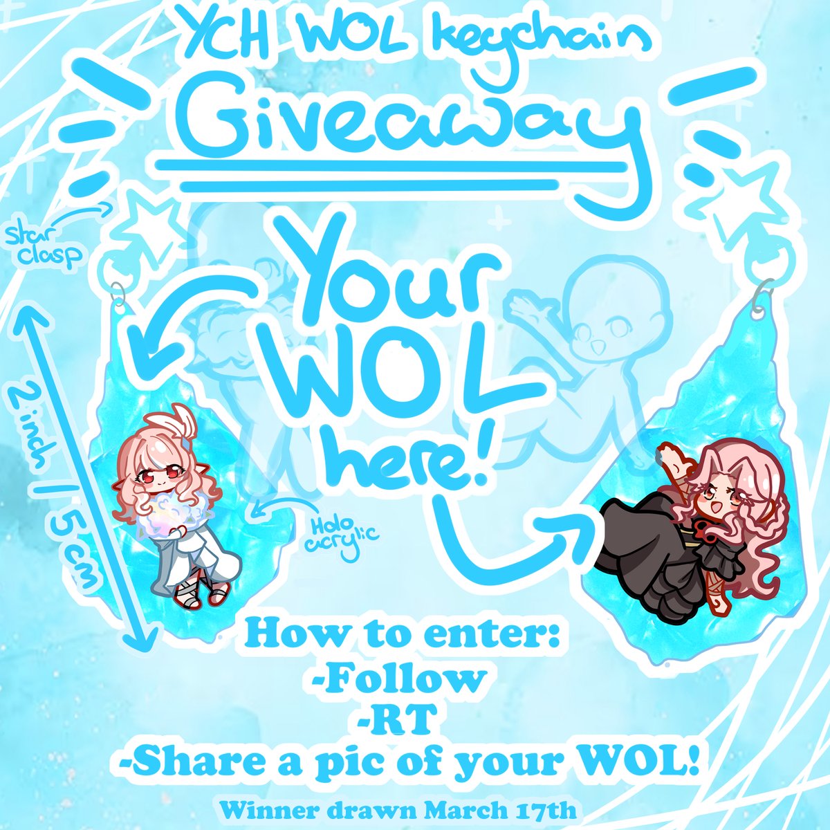 🎉~WOL keychain Raffle!~  
To celebrate the launch of my mothercrystal keychains I'm holding a giveaway of a keychain of your WOL!~ 
How to enter: 
💎Follow <a href="/MMomentliveart/">Moment Art @ WOL Keychain YCH pinned!</a>
💎 RT 
💎(Bonus entry) Comment a pic of your WOL
Winner drawn Mar 17th!
#ffxiv