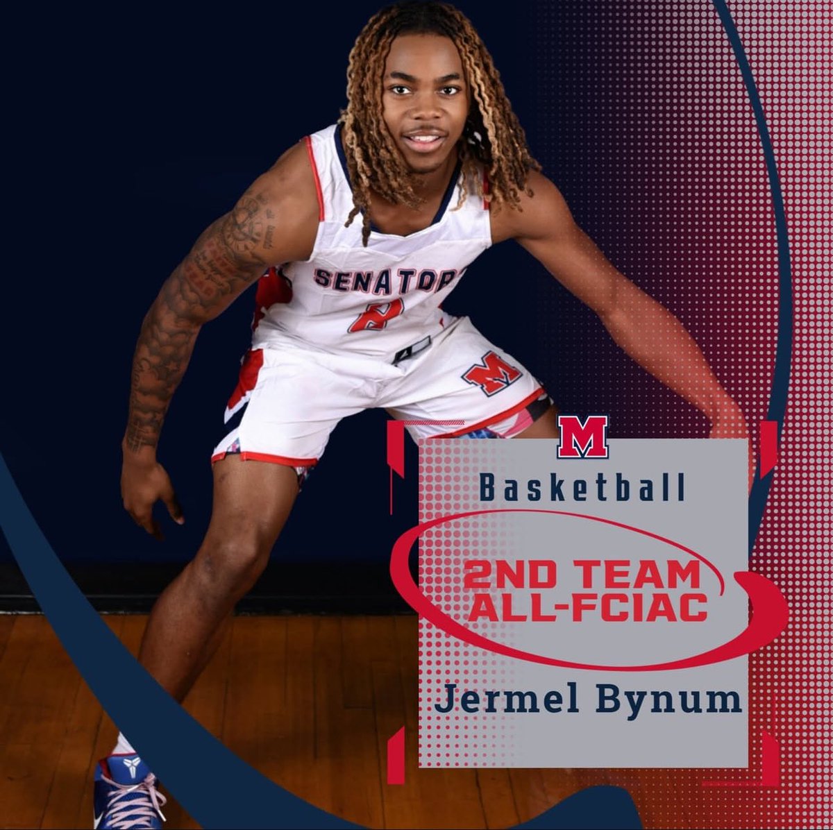 Keeping the accomplishments going! Grateful and honored to be named All FCIAC 2nd Team