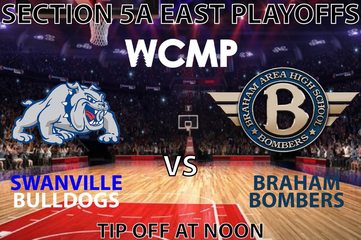 WCMP Radio (@wcmpradio) on Twitter photo Girls playoff basketball today on WCMP!
Section 5A East Semi Final
Swanville vs Braham Noon
Listen live on 106.5FM-AM1350
Audio only at: youtube.com/live/Y_X5SIFp4…
<a href="/ShawnKuhnke/">Shawn Kuhnke</a>
<a href="/Braham_Schools/">Braham Area Schools</a> Girls playoff basketball today on WCMP!
Section 5A East Semi Final
Swanville vs Braham Noon
Listen live on 106.5FM-AM1350
Audio only at: youtube.com/live/Y_X5SIFp4…
<a href="/ShawnKuhnke/">Shawn Kuhnke</a>
<a href="/Braham_Schools/">Braham Area Schools</a>