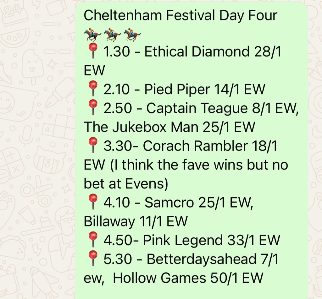 danmellett's tweet image. Use your payday wisely. Get signed up to the #BetDanPuntersClub for the #CheltenhamFestival We had a brilliant time last year. Lots of money made and craic had. Here's last years picks delivered to a private WhatsApp group every day. PayPal or Revolut £25 @danmellett Let's go!