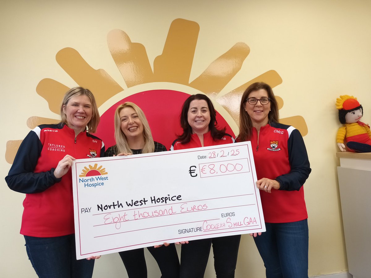 Susan Harte(Vice-Chair), Aisling Browne (PRO) @ Celine McGuinn(Treasurer) present a Cheque to Mary Horkan <a href="/northwesthospic/">North West Hospice</a> from the recent Club Fundraiser- Lip Sync Battle. Proud to support such a wonderful charity who give so much to patients &amp; their families. Ráth Dé oraibh