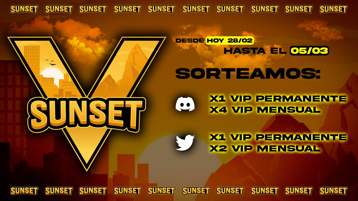 Gracias por el apoyo al teaser de los coches, vamos a calentar los motores con un sorteo VIP si quieres poder comprar el tuyo.  

Requisitos para Twitter: 
- Dar RT + FAV 
- Seguir la cuenta  

Para participar en Discord, únete a nuestro Discord  discord.gg/DcBfDGVedT