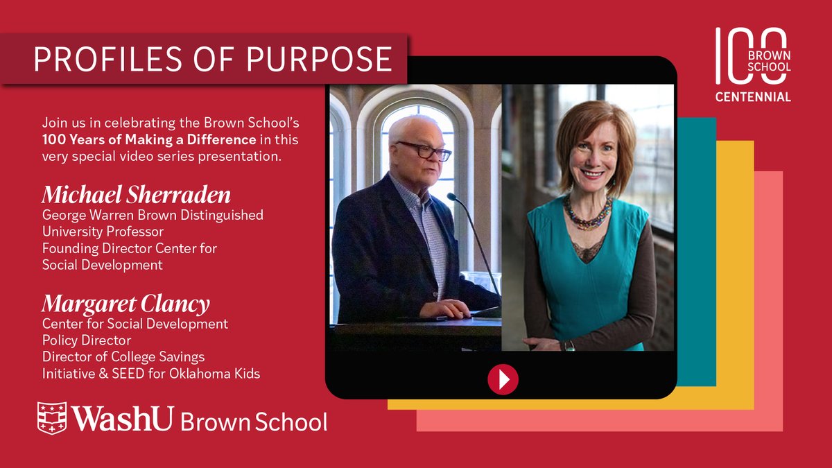 csdwustl's tweet image. In this profile for the #BrownSchool centennial, CSD’s Michael Sherraden &amp;amp; Margaret Clancy share insights from #SEEDOK, the 18-year randomized #ChildDevelopmentAccount policy experiment. Learn about this pathbreaking study&apos;s origins &amp;amp; findings: youtu.be/02PDrEeM_EI?si…

#WashU