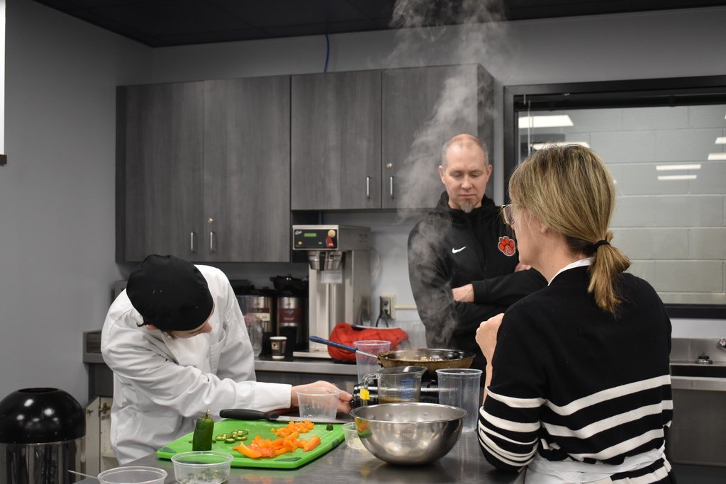 Today is CTE Shadow day on campus. Students are giving their visitors the opportunity to learn what it is like being a CTE student. It's a great day when we have teachers, counselors, administrators and board members  from local districts on campus learning about our programs.