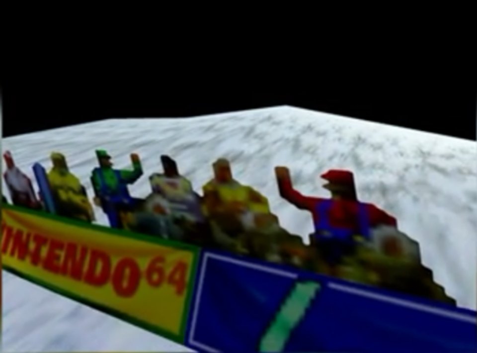 February 28 1998, 1080° Snowboarding debuted on the N64 in Japan!

In the course side audience, biblically accurate depictions of Mario, Luigi, Toad and others can be seen among the spectators!