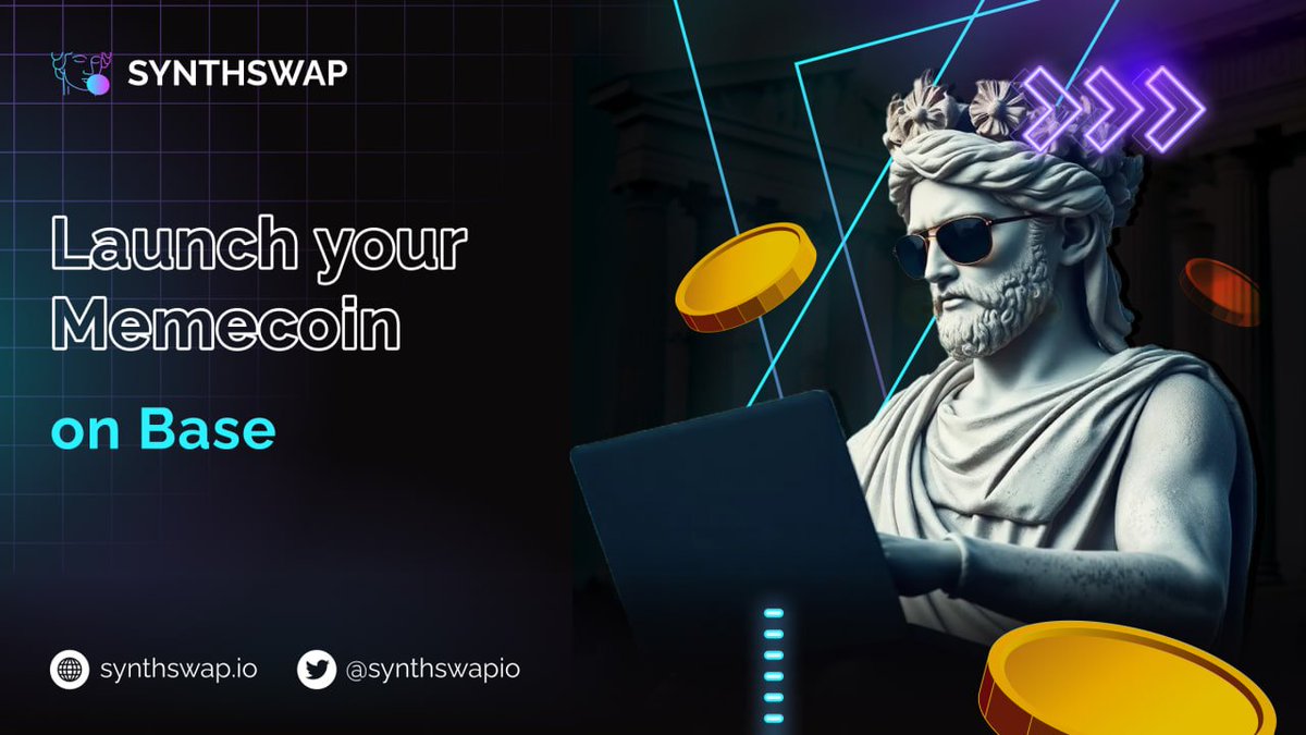 Craft your #memecoin on <a href="/base/">Base</a>! 🤡

👉 synthswap.io/tokencrafter
