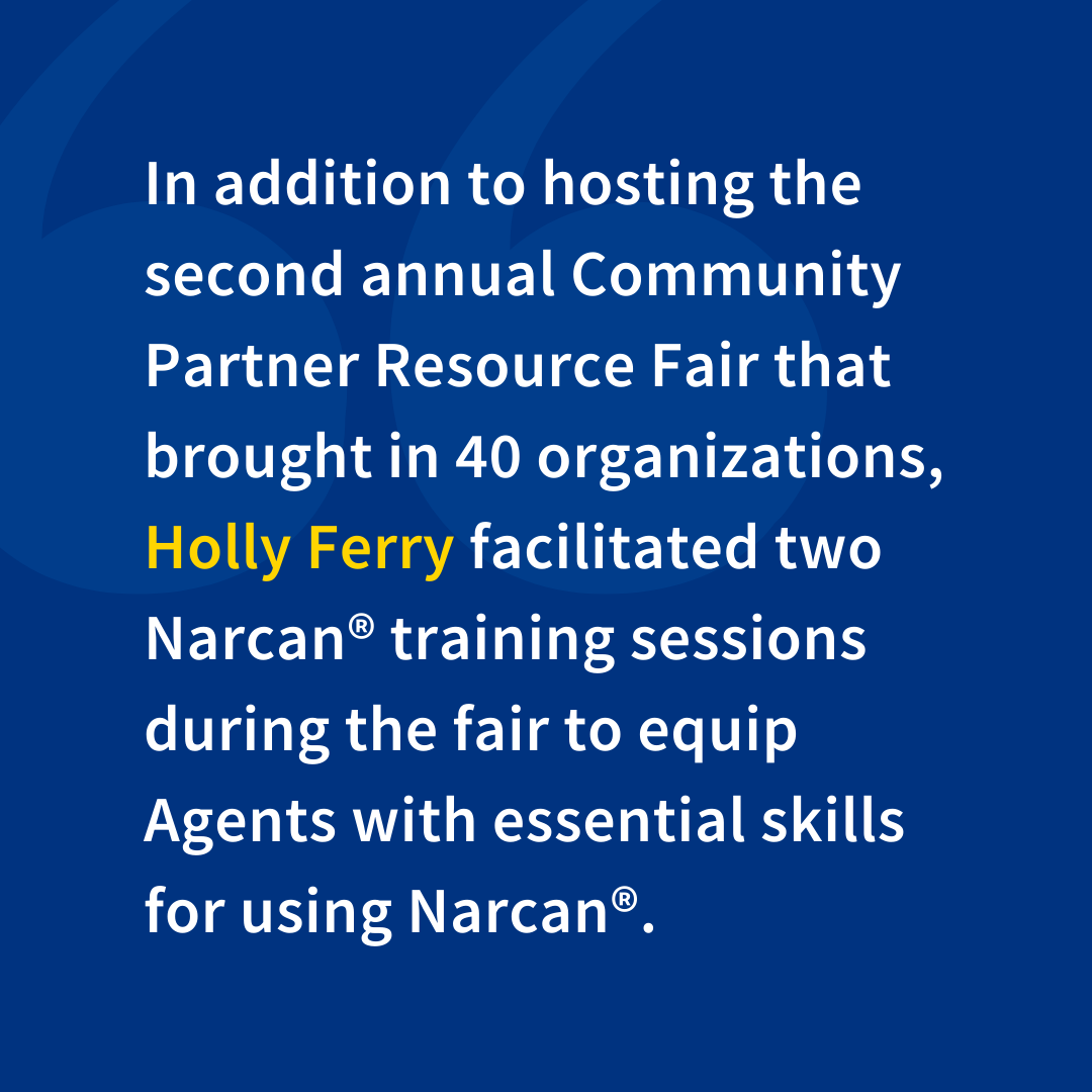 Holly Ferry leads the Region 3 Opioid Committee and organized this event to allow #WICorrections probation &amp; parole agents to learn more about partners specializing in community-based treatments and acquire more resources for their clients. Keep up the great work, Holly!