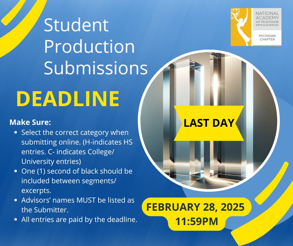 Today is the final deadline! Be sure to get those submissions in, and follow these tips!