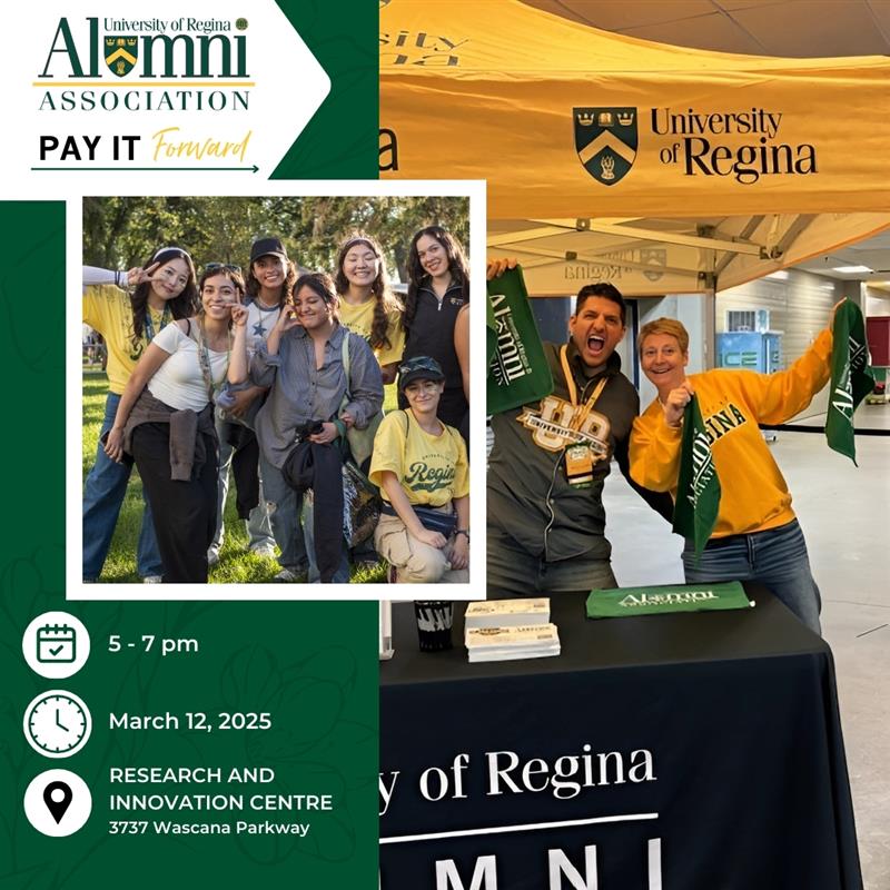 UofRegina's tweet photo. 🎉 Celebrating 50 years of the @URAlumni Association! 🎉

Join us on March 12 for a fun evening of networking, games, food, and celebration. FREE for #UofRegina students &amp; alumni!

Learn more and register here ⤵

#UofR50