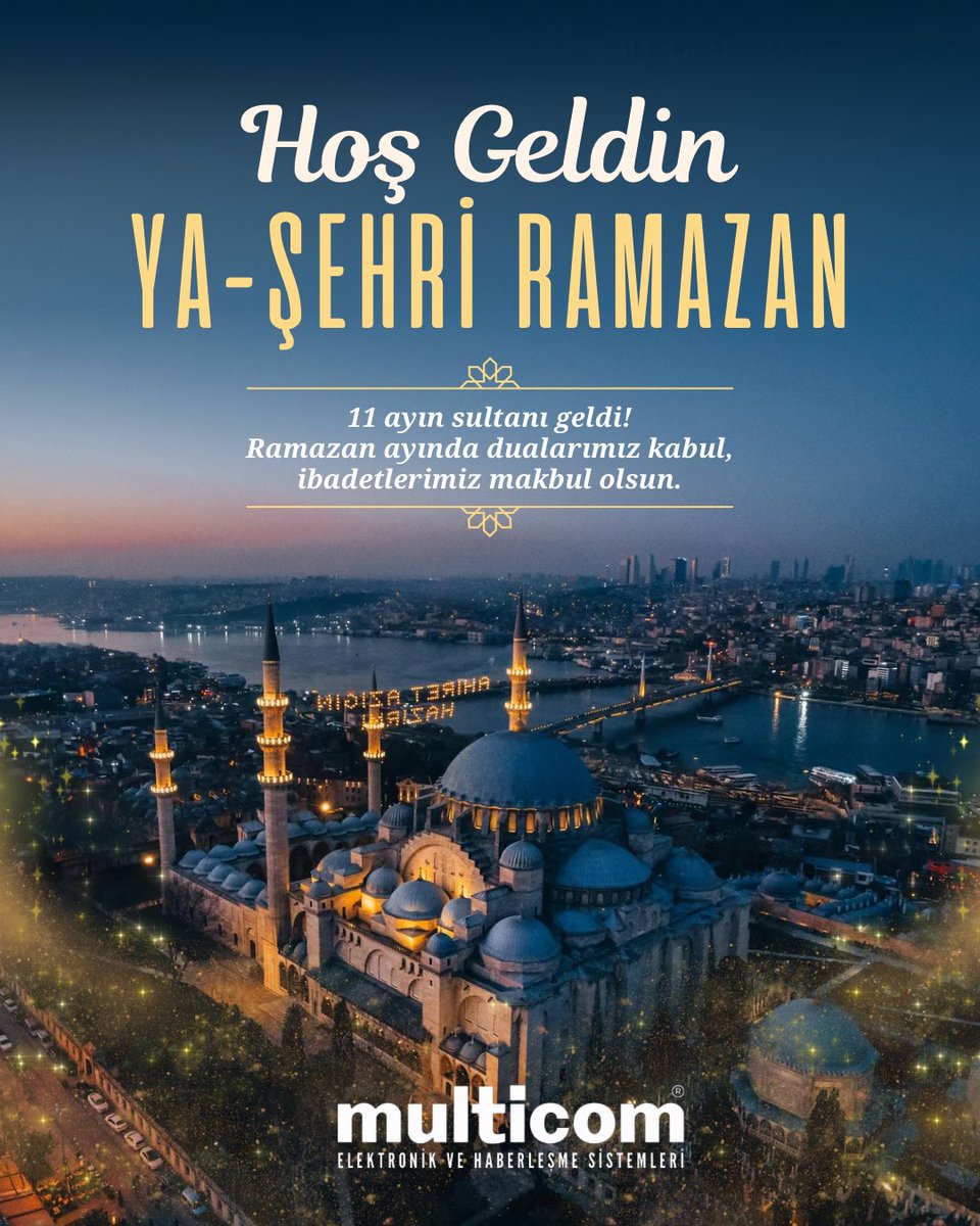 Rahmet, bereket ve bağışlanma ayı Ramazan’a ulaşmanın mutluluğunu yaşıyoruz. Bu mübarek ayın, birlik ve beraberliğimizi güçlendirmesini, sağlık, huzur ve bereket getirmesini dileriz.

Hayırlı Ramazanlar!
#ramazan #1ayınsultanı