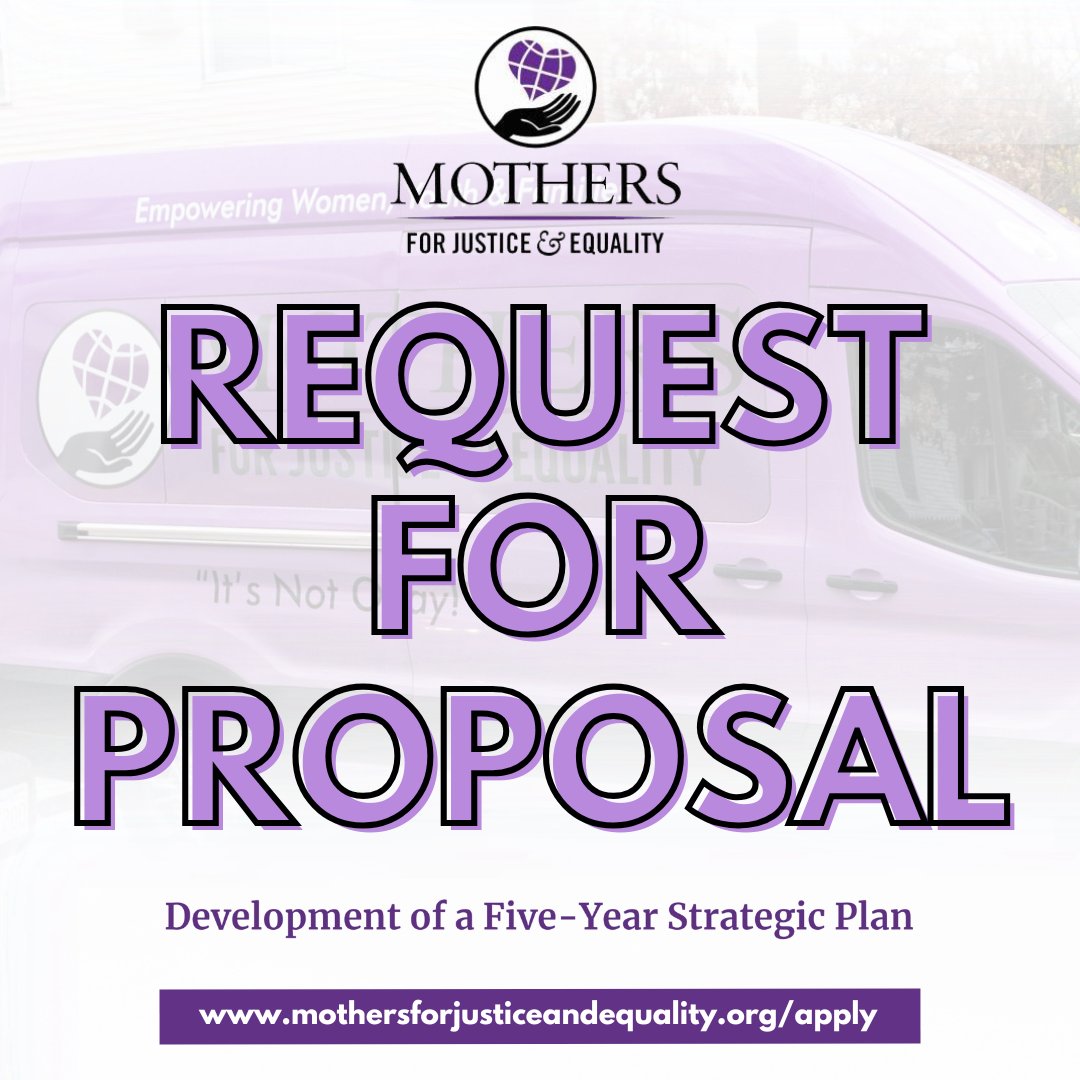 WeSayItsNotOkay's tweet image. 📣 REQUEST FOR PROPOSAL 📣
    ✨ Development of a Five-Year Strategic Plan

SUBMISSION DEADLINE: TOMORROW March 1, 2025 at 5:00pm

👉🏾 Apply now mothersforjusticeandequality.org/apply/

#ApplyNow #RFP #RequestForProposal #NonprofitRFP #NonprofitProposals #NonprofitOpportunities