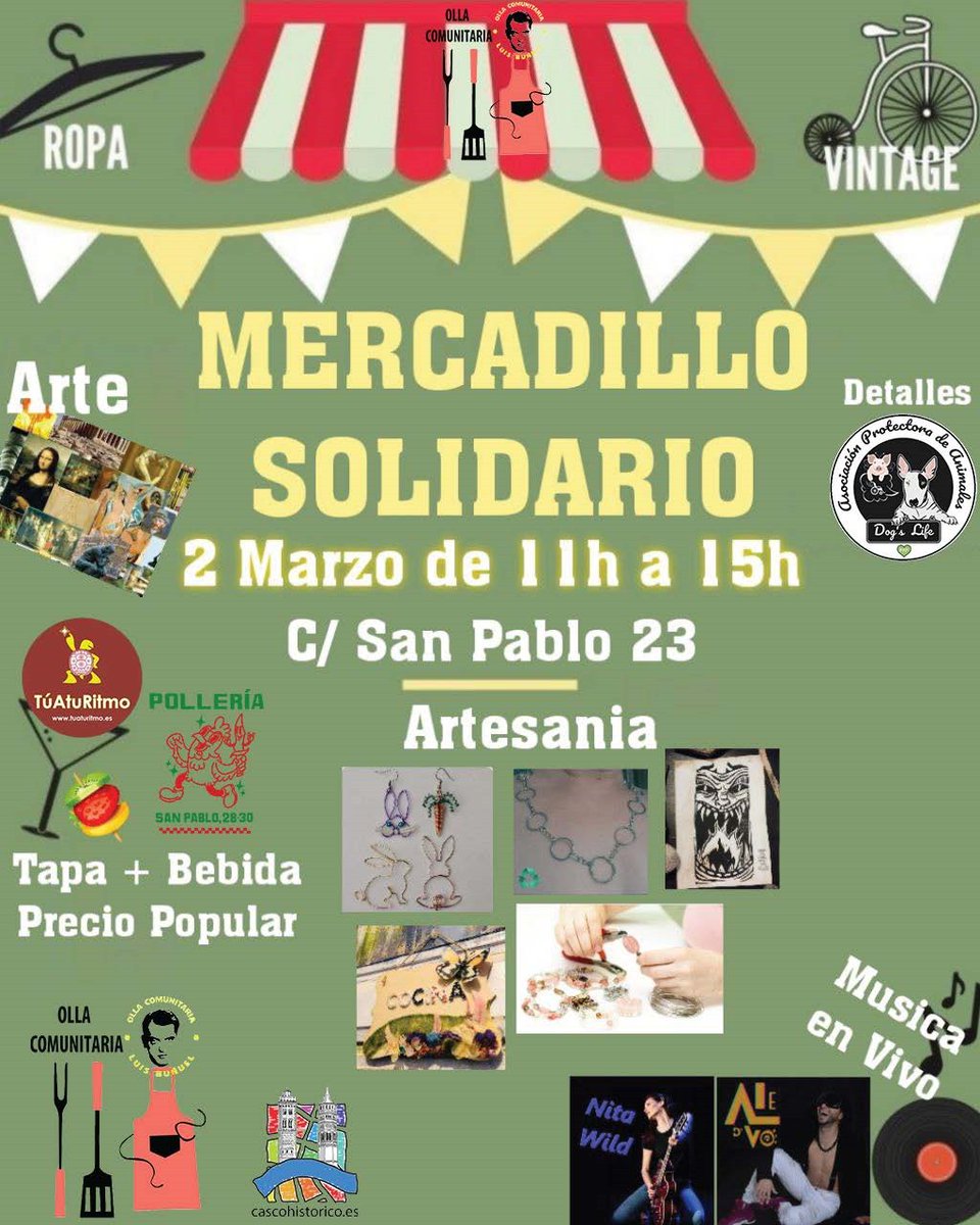 Nos apoyas 😉 este mercadillo lo preparamos con mucho cariño y solidaridad, la mayoría somos gente del barrio pero también tenemos artistas y artesanos que siempre han apoyado a la olla comunitaria desde siempre 💪😉🤝