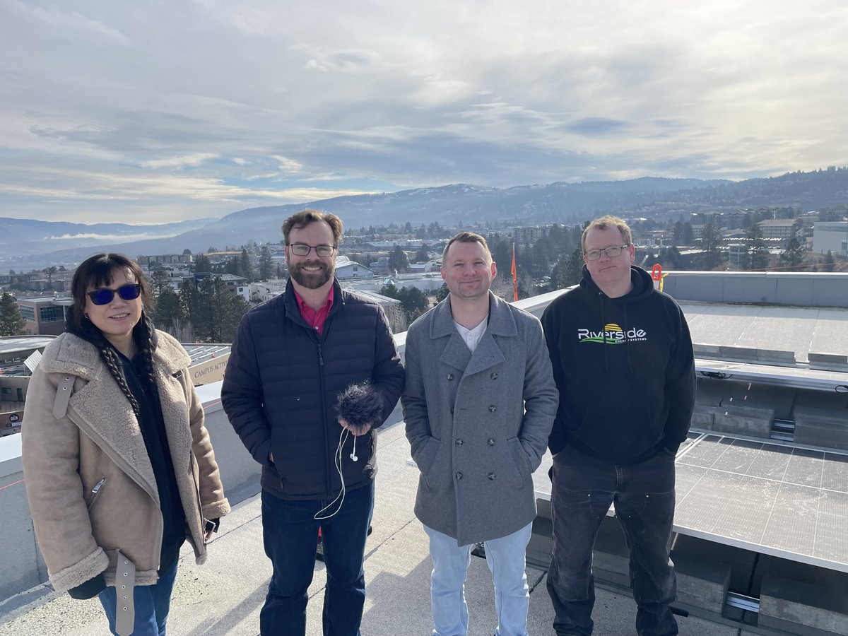 TRU Sustainability (@trusustain) on Twitter photo šļøYesterday, we joined <a href="/CBCKamloops/">CBC Kamloops</a> & Riverside Energy Systems on the ITTC roof to talk about the TRU PV Solarization Project.
Phase 1 is underway, & 570 solar panels set to power up ITTC, CAC, and A&Eāmaking it the largest solar array in Kamloops! šļøYesterday, we joined <a href="/CBCKamloops/">CBC Kamloops</a> & Riverside Energy Systems on the ITTC roof to talk about the TRU PV Solarization Project.
Phase 1 is underway, & 570 solar panels set to power up ITTC, CAC, and A&Eāmaking it the largest solar array in Kamloops!