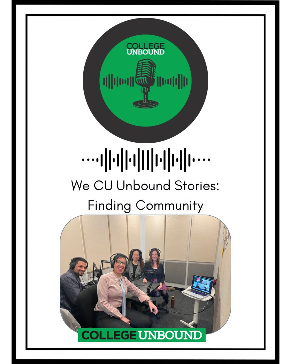 We CU Unbound Stories, College Unbound's podcast, is now available!
Host De'Vonte Parson has a conversation with CU students Vera Epps, Christopher Senice, Jarvis Henderson, Aubrey Johnson, and alum/community ambassador Deb Jonfelix as they discuss the impact of community.