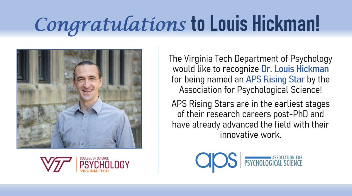 Congrats, Dr. Louis Hickman!! 🥳