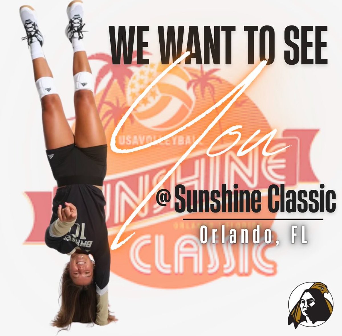 Calling all future Braves! Catch Coach Sara recruiting at the Sunshine classic this weekend!!! #uncpvolleyball