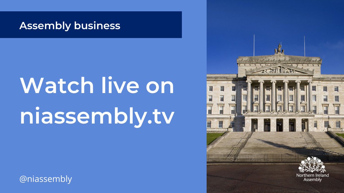 Northern Ireland Assembly (@niassembly) on Twitter photo You can watch today’s Committees live on
niassembly.tv
AM:
🔵Infrastructure - <a href="/NIAInfra/">NI Assembly Committee for Infrastructure</a>
🔵Economy - <a href="/NIAEconomy/">NI Assembly Committee for the Economy</a>
PM:
🔵Concurrent Committee of <a href="/NIAEconomy/">NI Assembly Committee for the Economy</a> and <a href="/NIAAgriEnvRA/">NI Assembly AERA Committee</a>
🔵Education <a href="/NIACfEd/">Northern Ireland Assembly Committee for Education</a>
🔵Finance <a href="/NIAFinance/">Northern Ireland Assembly Committee for Finance</a>
🔵Executive Office <a href="/NIAEOCttee/">Assembly Committee for the Executive Office</a> You can watch today’s Committees live on
niassembly.tv
AM:
🔵Infrastructure - <a href="/NIAInfra/">NI Assembly Committee for Infrastructure</a>
🔵Economy - <a href="/NIAEconomy/">NI Assembly Committee for the Economy</a>
PM:
🔵Concurrent Committee of <a href="/NIAEconomy/">NI Assembly Committee for the Economy</a> and <a href="/NIAAgriEnvRA/">NI Assembly AERA Committee</a>
🔵Education <a href="/NIACfEd/">Northern Ireland Assembly Committee for Education</a>
🔵Finance <a href="/NIAFinance/">Northern Ireland Assembly Committee for Finance</a>
🔵Executive Office <a href="/NIAEOCttee/">Assembly Committee for the Executive Office</a>