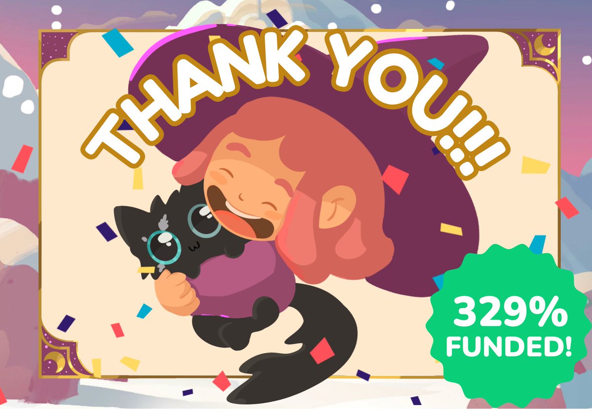 MagicRainStudio's tweet image. 🥹Our Kickstarter ended with 670+ backers and €26K raised!💜
Thank you all for the love and support!
Join our Discord or newsletter to stay updated! 💌✨
#Kickstarter #indiegame #savecoco