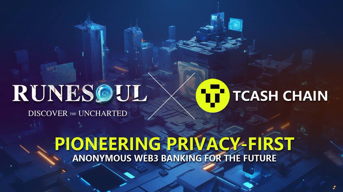 Runesoul | ARPG (@runesoul_arpg) on Twitter photo ๐ฃ Runesoul X <a href="/TCASHCHAIN/">TCASH CHAIN</a>
Partnering with TCASH Digital Bank, the first privacy-focused Web3 banking system!
#Runesoul #TCASH #Web3Banking #ARPG #GameFi ๐ฃ Runesoul X <a href="/TCASHCHAIN/">TCASH CHAIN</a>
Partnering with TCASH Digital Bank, the first privacy-focused Web3 banking system!
#Runesoul #TCASH #Web3Banking #ARPG #GameFi
